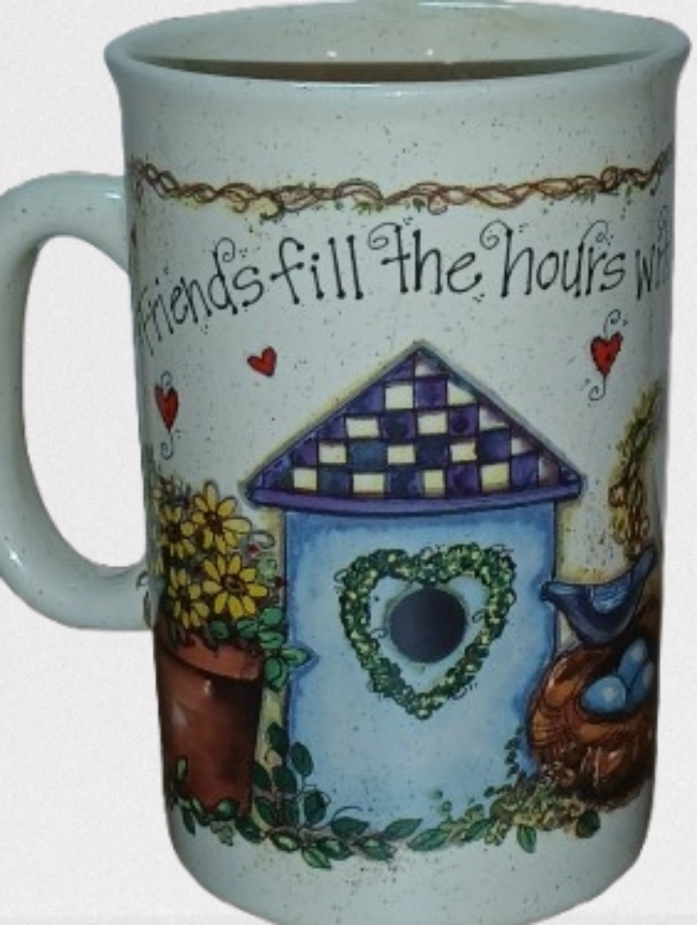 Papel Giftware Garden Pleasures Mug Joy Marie Heimsoth Birdhouse Cottage Collect
